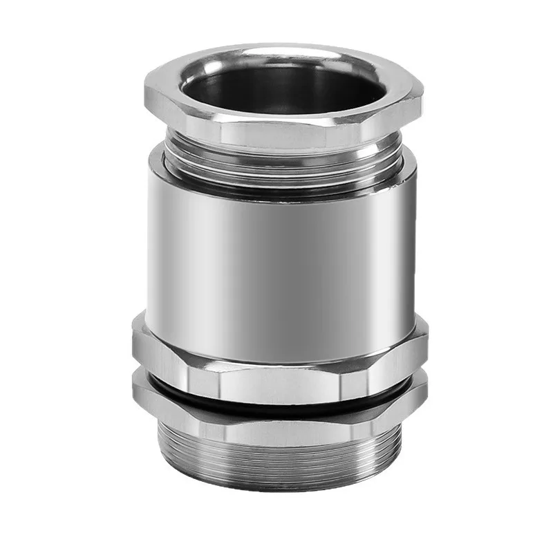 Single Compression Explosion Proof Cable Gland, 304 Stainless Steel / Nickel Plated Brass Waterproof Cable Fitting