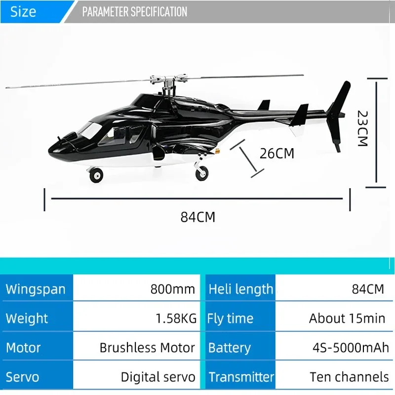 FLY WING Airwolf FW450 V3 6CH skala helikopter RC PNP/RTF H1 sterowanie lotem symulacja samolotu Gps