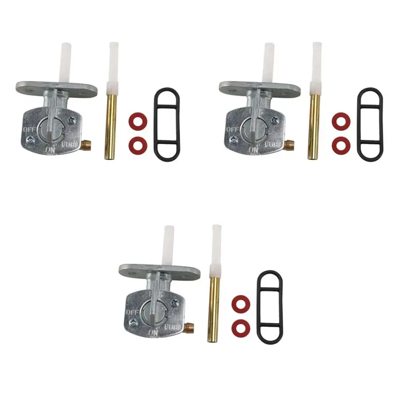 3X Fuel Petcock Valve Assembly For PW80 XT125 XT250 XT350 TW200 TTR90 E
