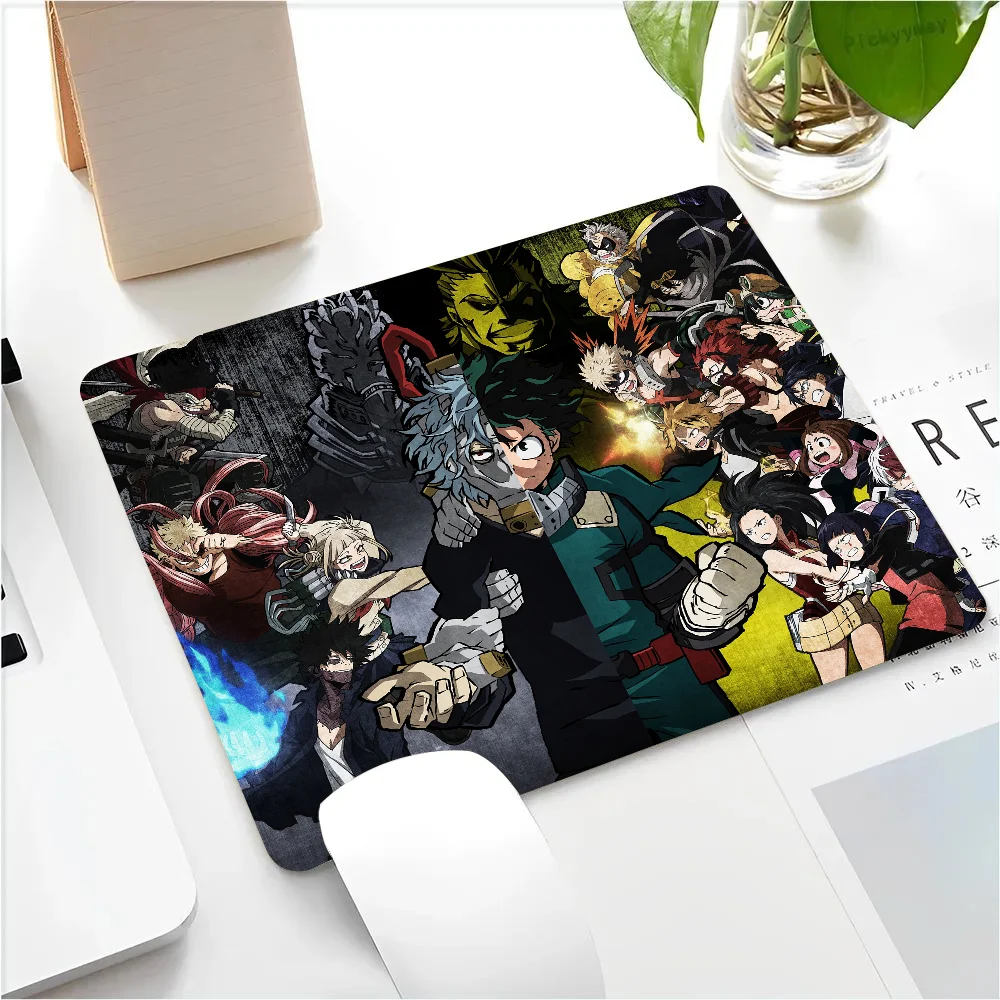 My Hero Academia Japanese Anime Mousepad Small LockEdge Mouse Pad For Gamers Computer Desk Pad Anti-slip Rubber