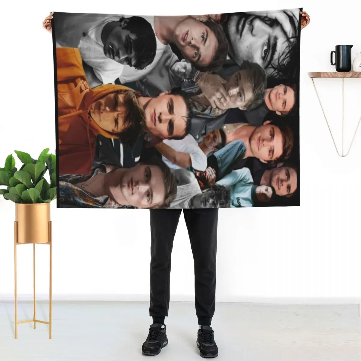 Jacob Elordi Editing Throw Blanket Stylish Warm Blanket for Living Room Bedroom