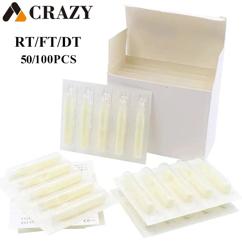 

100/50pcs White Tattoo Tips Assorted Disposable Sterilize Tattoo Nozzle Tips Tubes for RL RS RM M1 Tattoo Needles