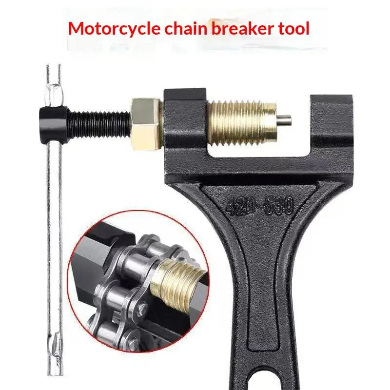 Motorcycle Chain Breaker Heavy Duty Universal Chain Link Removal Riveting Tool 1PC for Dirt Bike ATV Repair view 6
