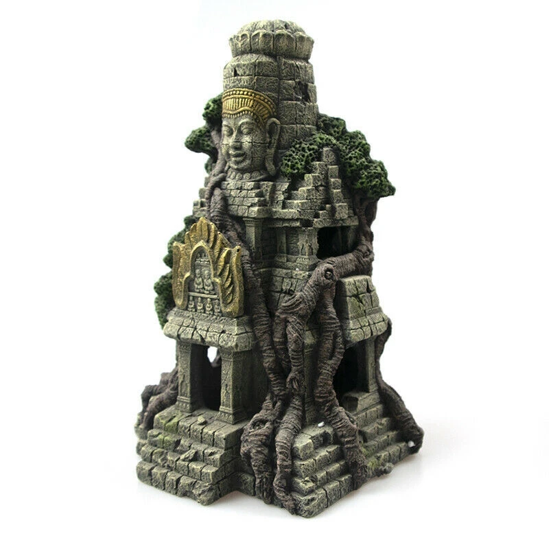 가정용 수족관 장식, 고대 석상, 부처 송진 인형, 수족관 장식, 어항 수족관 장식 액세서리