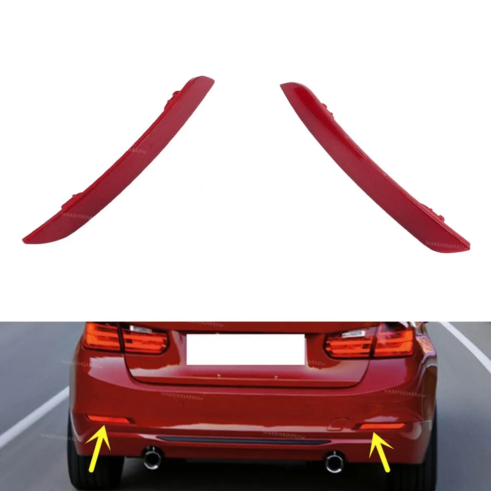 Left Or Right Rear Bumper Reflector Warn Light Red Lens 63147301187 63147301188 For BMW 3 Series F30 F31 F35 2012 2013 2014