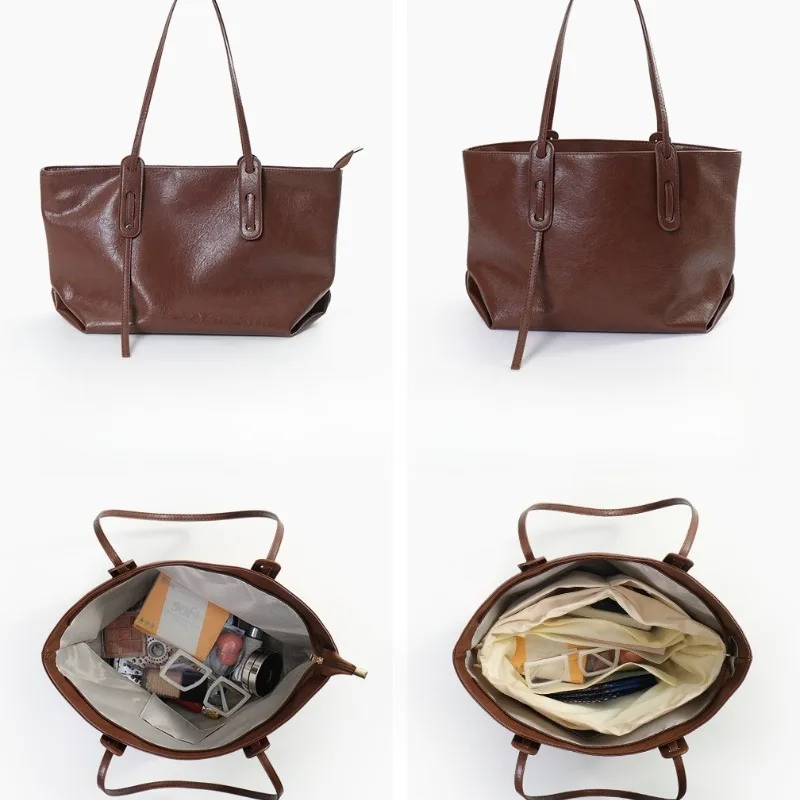 حقيبة اليد المنظمون حمل حقيبة بطانة داخلية متعددة جيب حقيبة محمولة منظم إدراج لحقيبة اليد #3