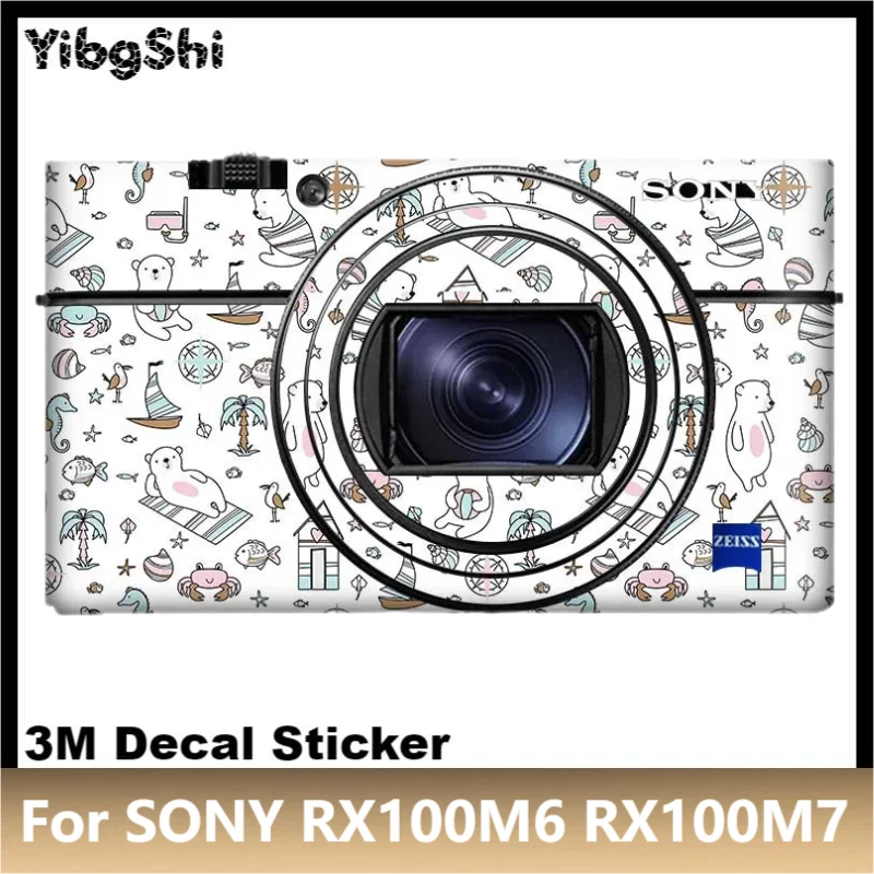 Наклейка на камеру для SONY RX100M6 RX100M7, Защитная Наклейка на кожу, пленка с защитой от царапин, пальто Sony DSC-RX100M6 RX100 M6 M7