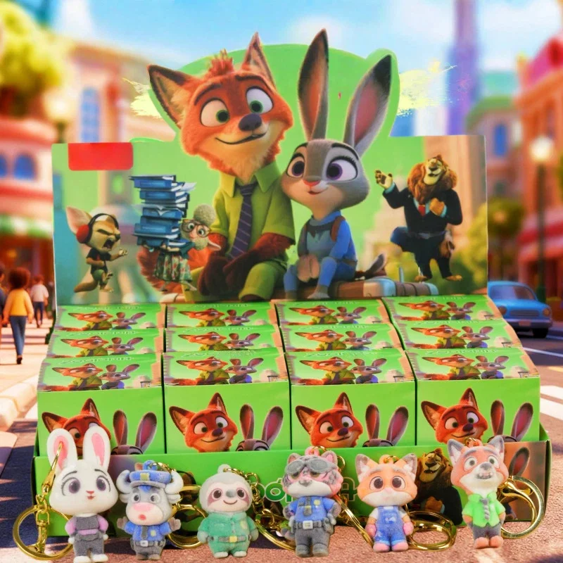 

Disney Zootopia 2 series Blind Box Dolls Nick Judy Sheep Mayor Plush keychain schoolbag Small Pendant Doll Ornament Toy