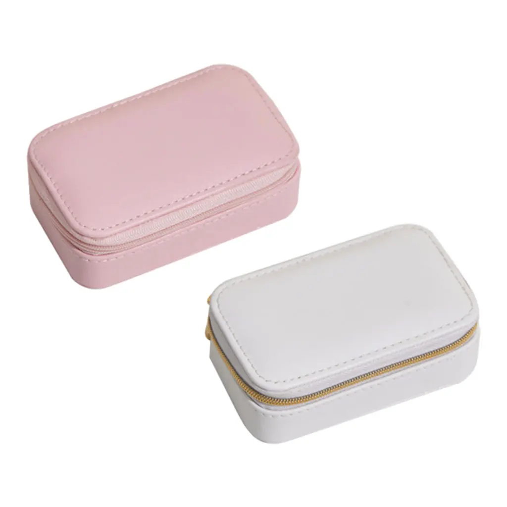 girl's Jewelry Box Leather Storage Case Bag, Multifunction Elegant