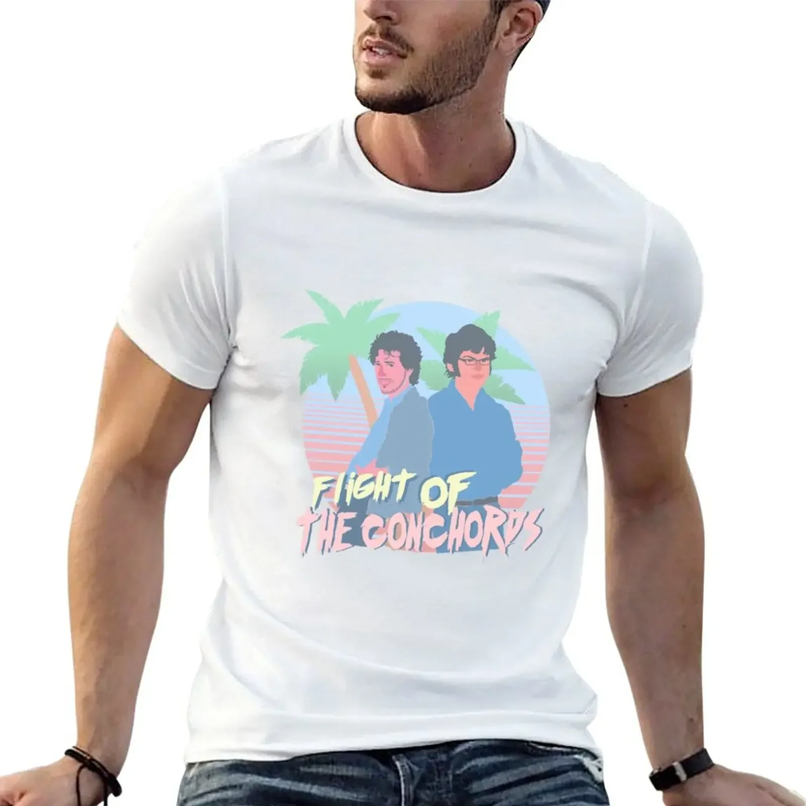 Flight Of The Conchords 80s vibes T-Shirt summer tops for a boy vintage clothes funny t shirts men