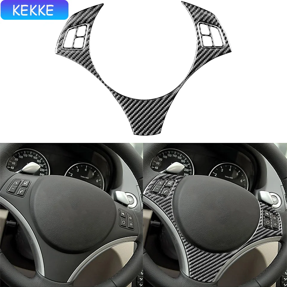 

Car Driving Wheel Ring Trim Carbon Fiber Cover Decoration For BMW 1 Series E81 E82 E87 E88 2008-2013 Applicable SPORT version