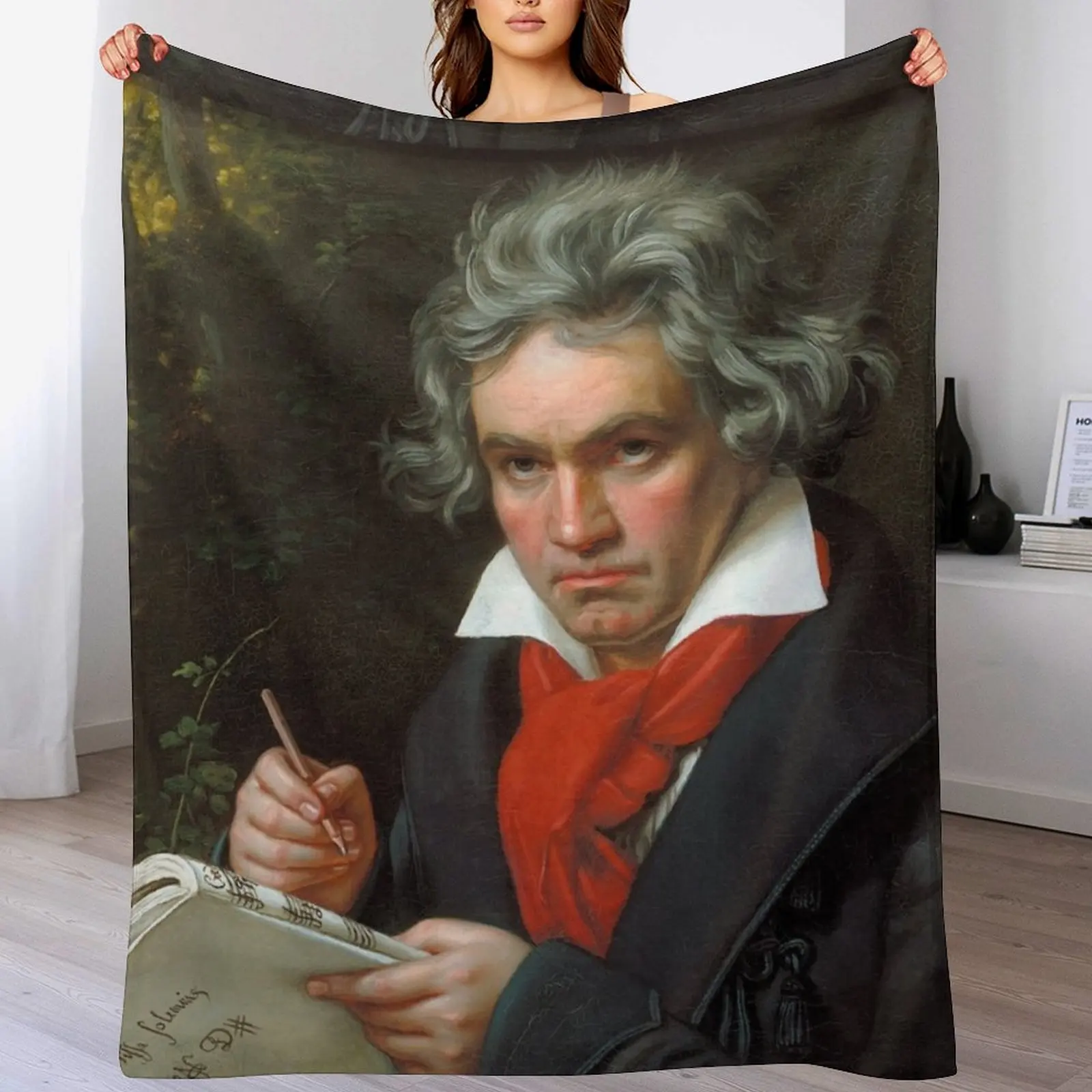 Ludwig van Beethoven Throw Blanket Sofa Plush Winter beds Luxury Designer Blankets