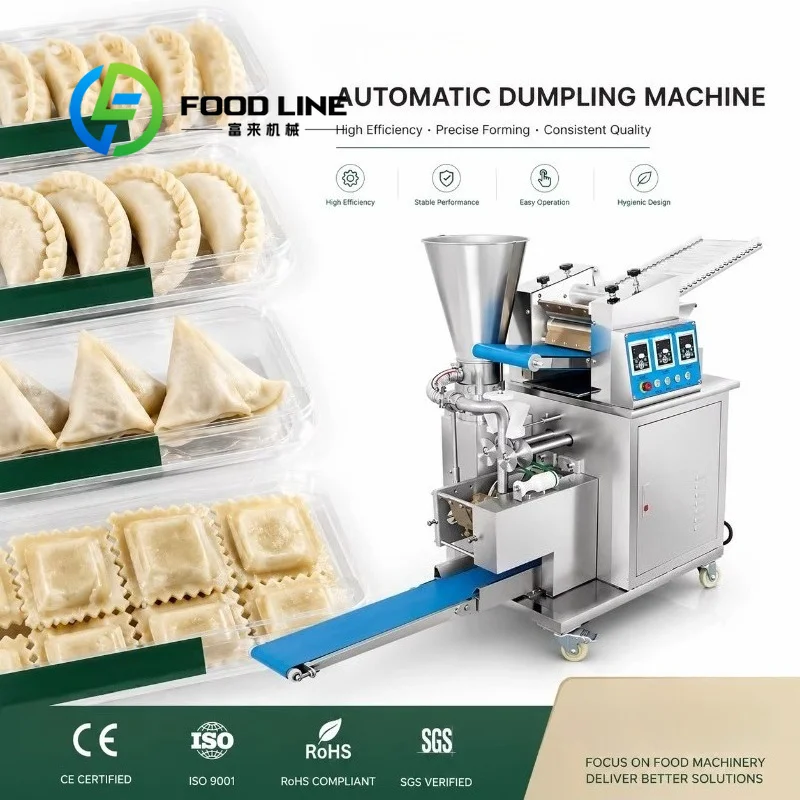 Fully Automatic Dumpling Making Machine Simple Operation Control Panel Workers Can Learn To Operate Quickly Without Complex