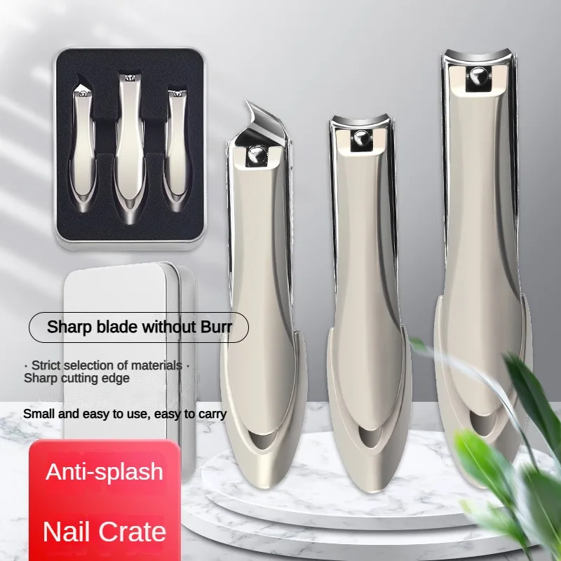 3PC High-End Gift Box Dedicated Nail Clippers Mantis Bionic Sharp Durable Portable Nail File Set Printablelogo