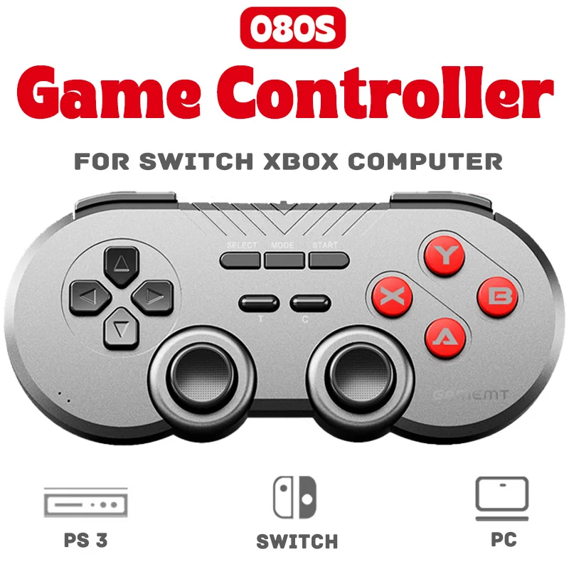 Mini Retro Pocket Wireless Game Controller with 2.4G wireless connection Bluetooth Customizable Controls for PS3 & Switch & PC