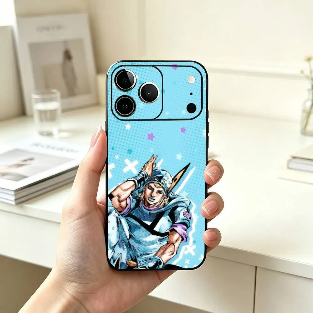 J-JOJOs J-Johnny J-Joestar Phone Case Silicone Soft For IPhone 17 16 15 14 13 12 11 X XR Plus Pro Max Plus