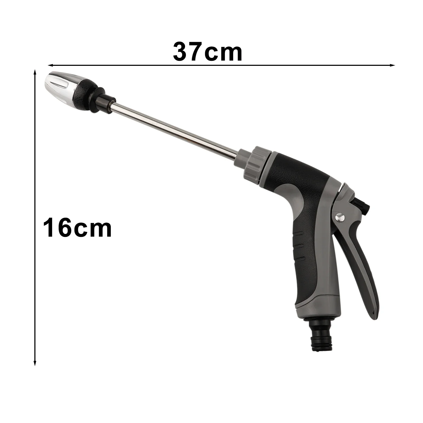 Watering Flowers 37*16 Cm High Pressure Nozzle High Pressure Sprayer Multiple Spray Modes Comfortable Rubber Handle