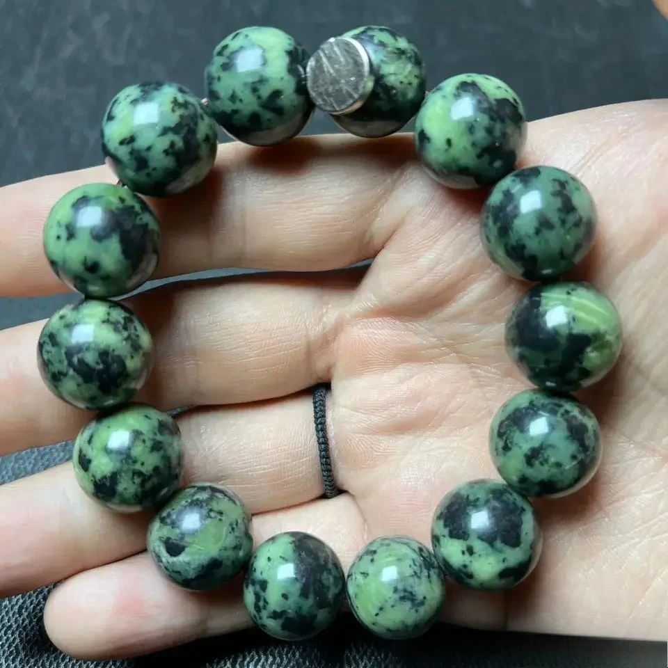 

Drop Shipping Natural Chinese Tibetan Jade Bracelet with Magnetic Magic Medicine Wang Shi Bracelet for Women Men