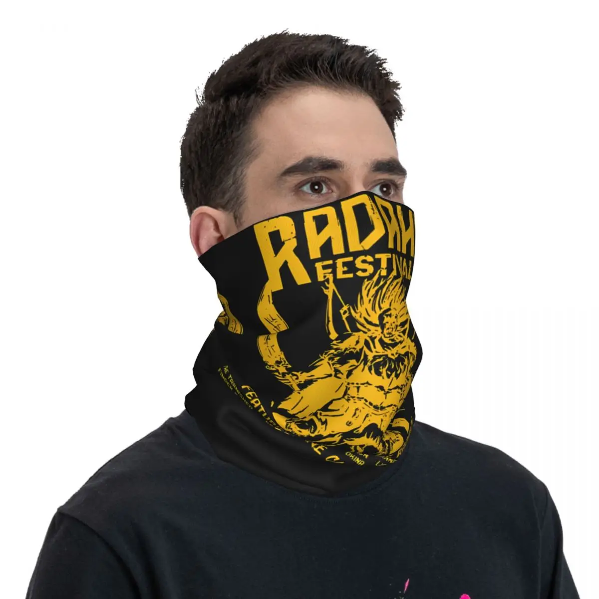 Bandana Thunderous Motocross Unisex, Neck Gaiter, Impresso Festival Radahn, Wrap Scarf, Multi-uso, Ciclismo, Equitação, Adulto, Inverno