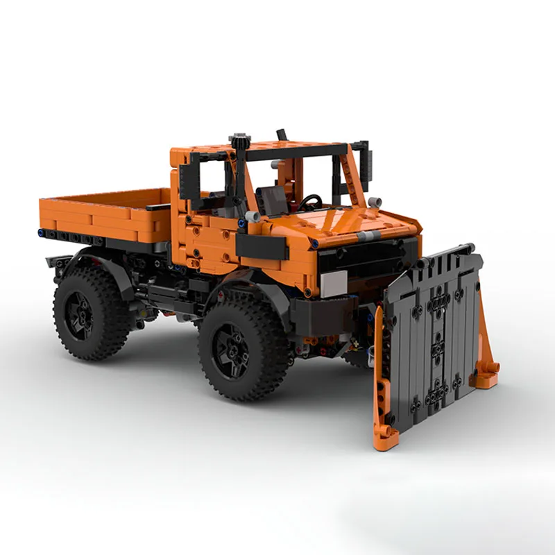 NEW Technical 1264PCS MOC Building Blocks Truck Model Unimog U1400 Snowplow Cars MOD 42126 F-150 DIY Bricks Toys Assemble Gifts