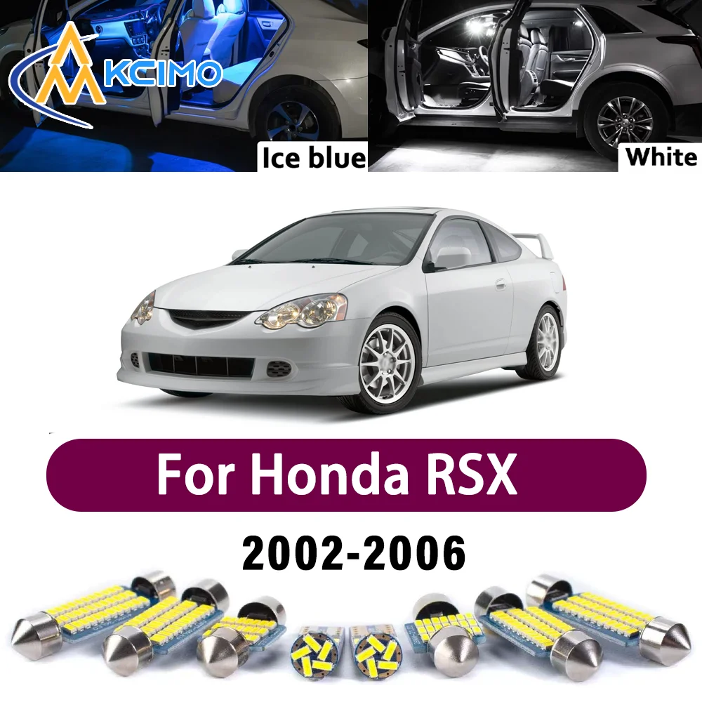 

Premium LED Interior Lighting Kit for Honda RSX 2002-2006 2003 2004 2005 High-Quality Error-Free Dome Map Trunk Auto Lamps