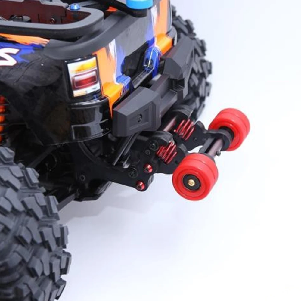 Parti di aggiornamento della barra della testa di sollevamento della ruota della chiglia a doppia ruota per 1/5 accessori Traxxas XMAXX X-MAXX, nero