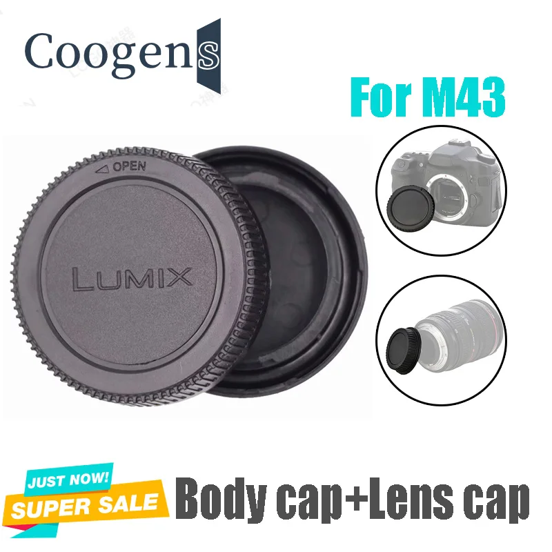 Rear Lens Cap Cover+Camera Front Body Cap for Panasonic Olympus Lumix Micro M4/3 M43 MFT GH3 GH4 G6 G7 G9 GX1 GX7 GX8 GX80 GX85