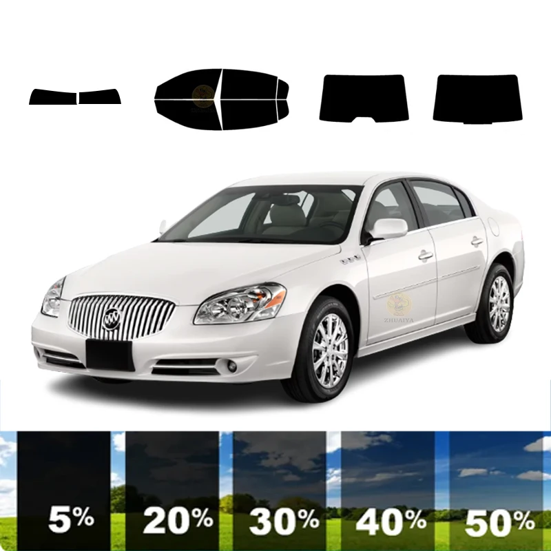 

precut Removable Window Tint Film For Car 100% UVR 5%-70%VLT Heat Insulation Carbon ﻿For BUICK LUCERNE 4 DR SEDAN 2005-2011