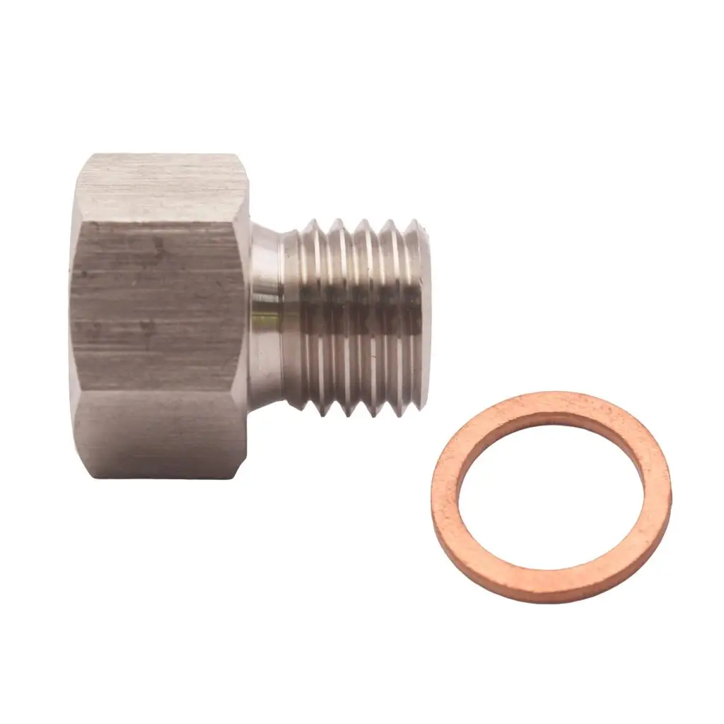 Auto Meter Metric Male To NPT Female Adap Metric, M12x1.5 Male To 1/8