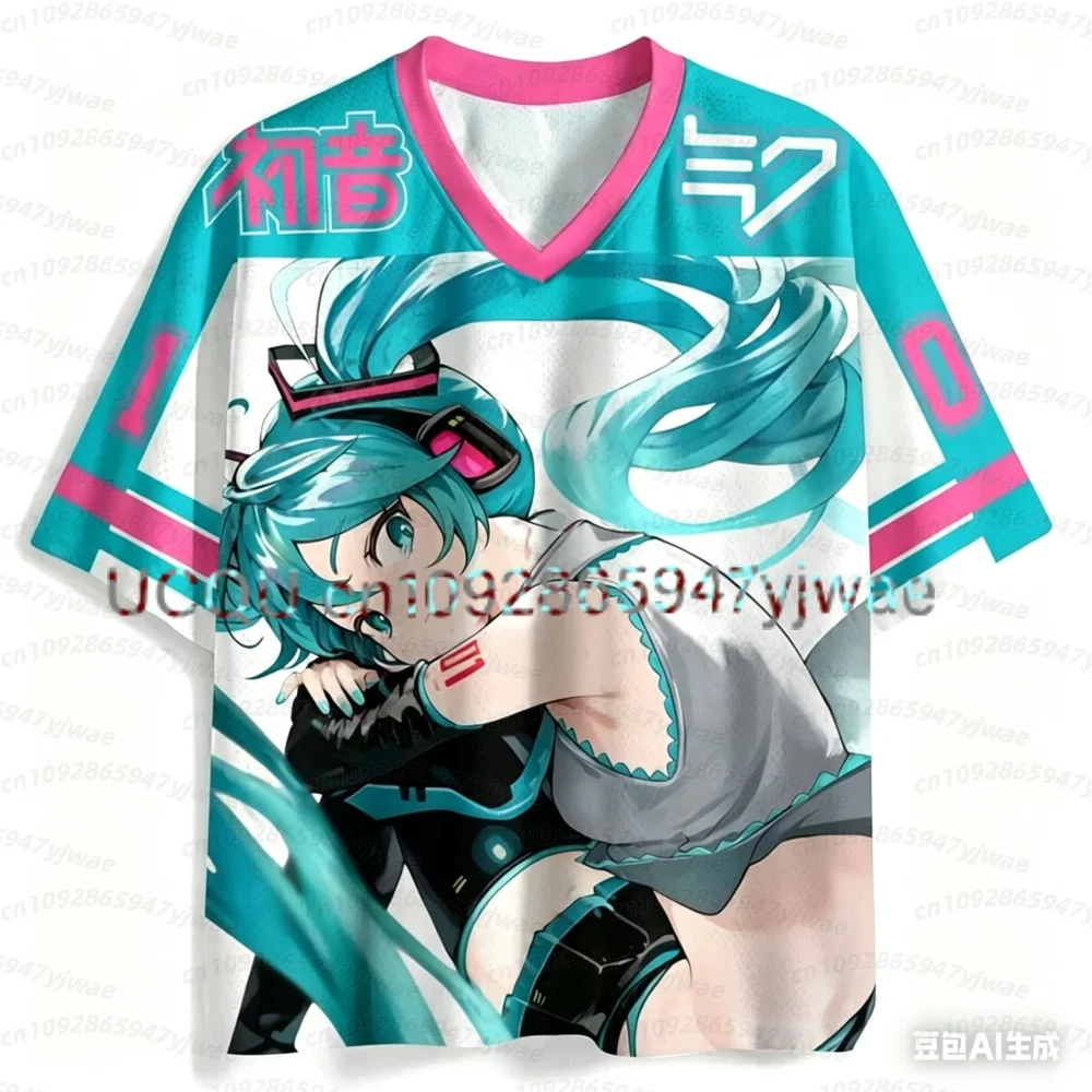 Damen Virtual Idol Hatsune Miku Sporttrikot Kurzarm Kinder/Erwachsene Kawaii Rollenspiel Atmungsaktives, schnell trocknendes Damen-T-Shirt – Detail 14