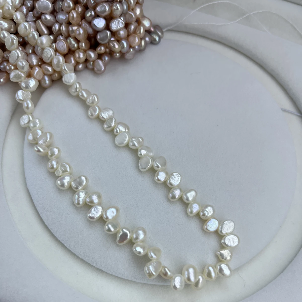 Natural Freshwater Pearls AA 6-7mm Wheat-shaped Semi-finished Loose Beads for Jewelry Making DIY Necklace Bracelet Accessories