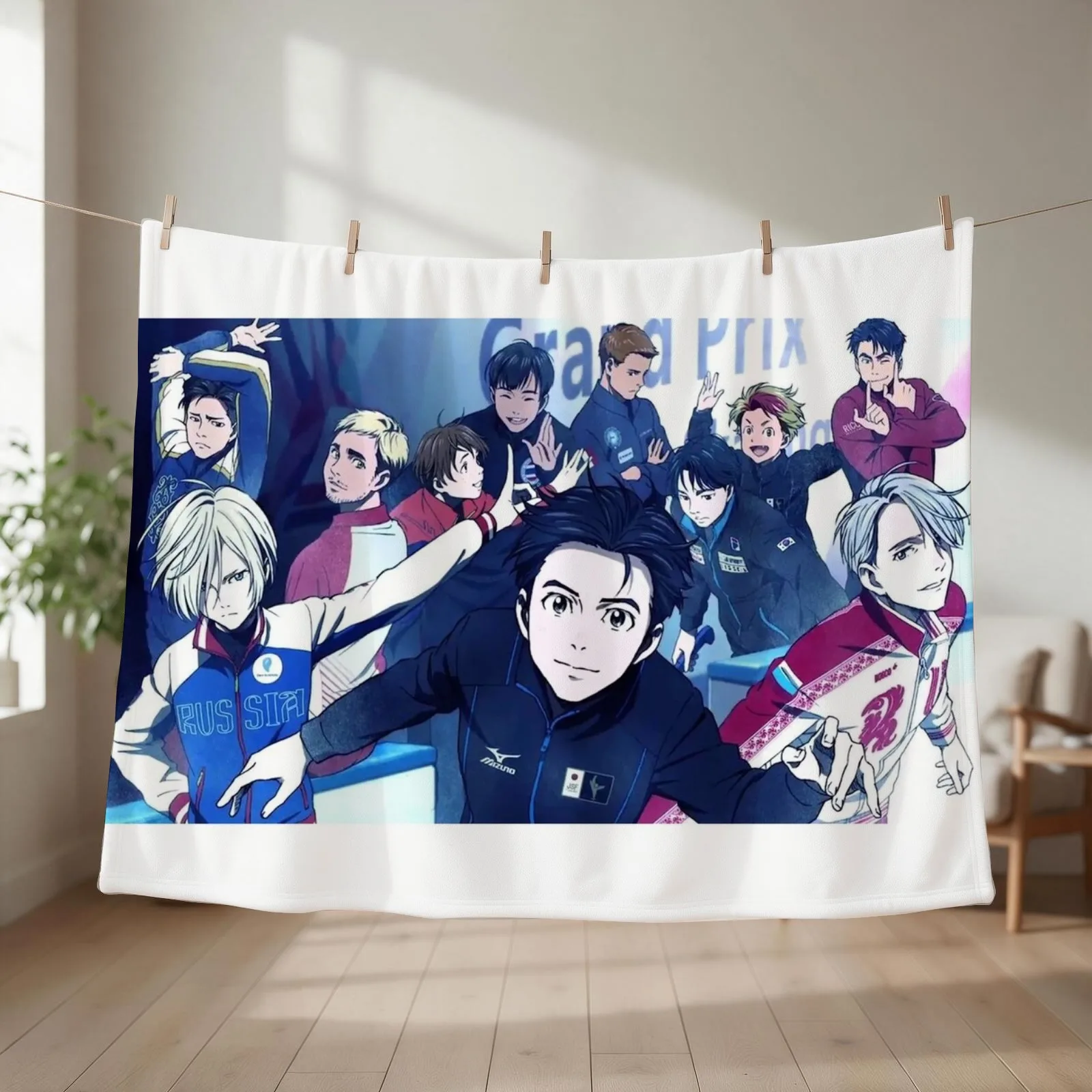 Full Friends Ice Throw Blanket Flannel Fabric Beautifuls Nap Thin Blankets