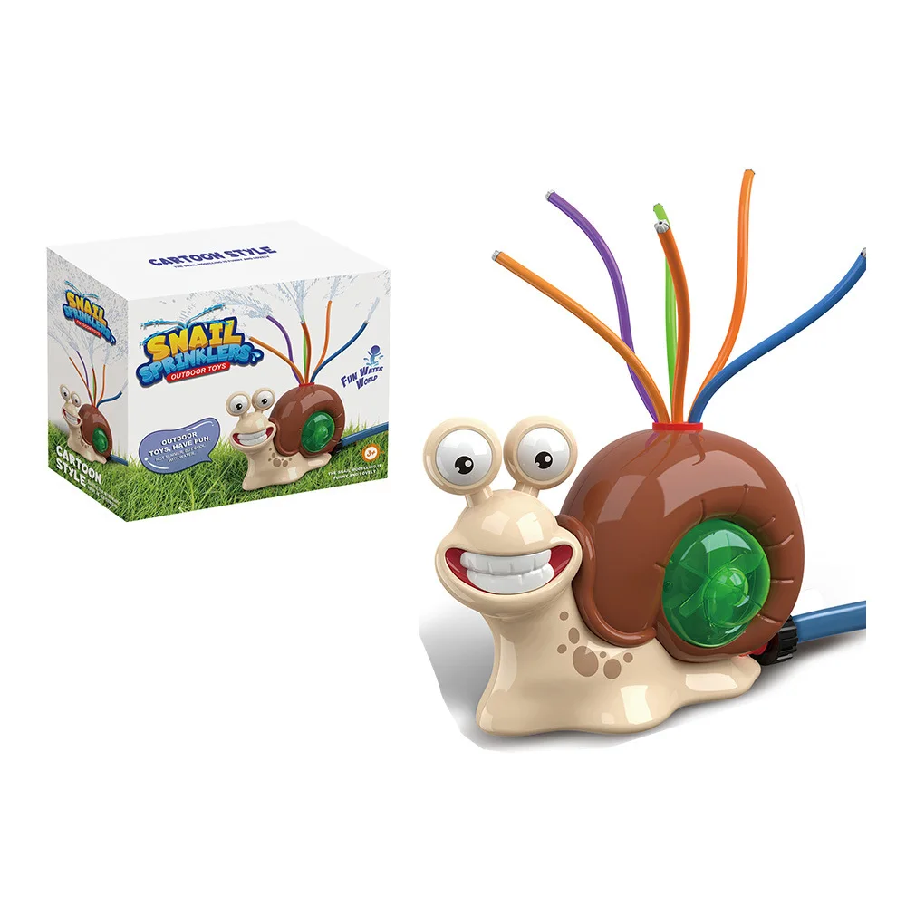 Snails Shape Cartoon Sprinkler Outdoor Backyard Garden Water Toys Summer Yard Splash Sprinkler Water Spray Toys For Kids