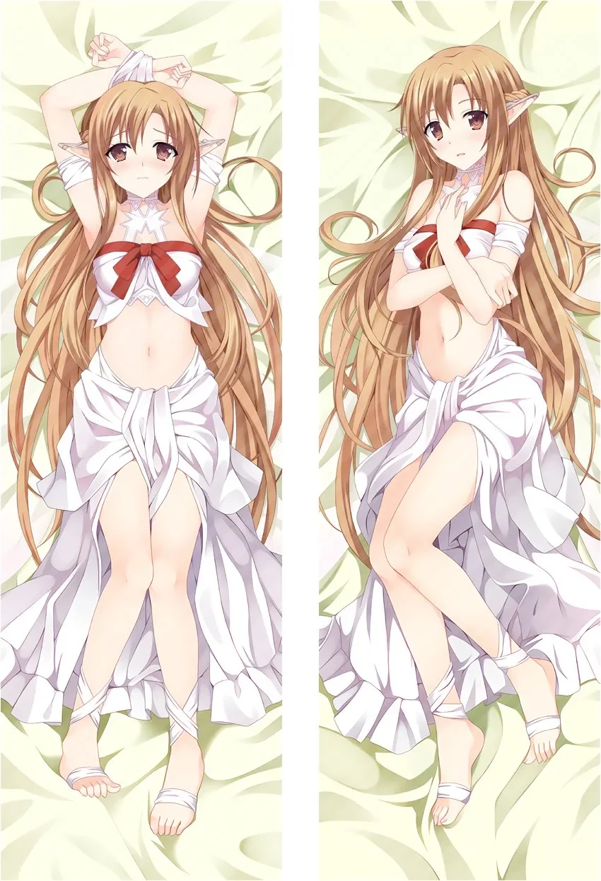 

Dakimakura Anime Pillow Case Sword and Sworcery Asuna Throw Long Pillow Cover Bedding Hugging Body Double-sided Pillowcase