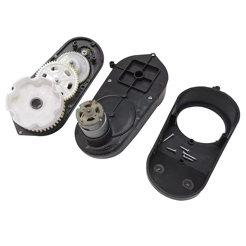 มอเตอร์อุปกรณ์เสริมรถยนต์ของเล่นเด็ก12V 390กล่องเกียร์มอเตอร์ไซด์ไฟฟ้ารถจักรยานยนต์สามล้อรถเกียร์16000มอเตอร์390 1ชิ้น