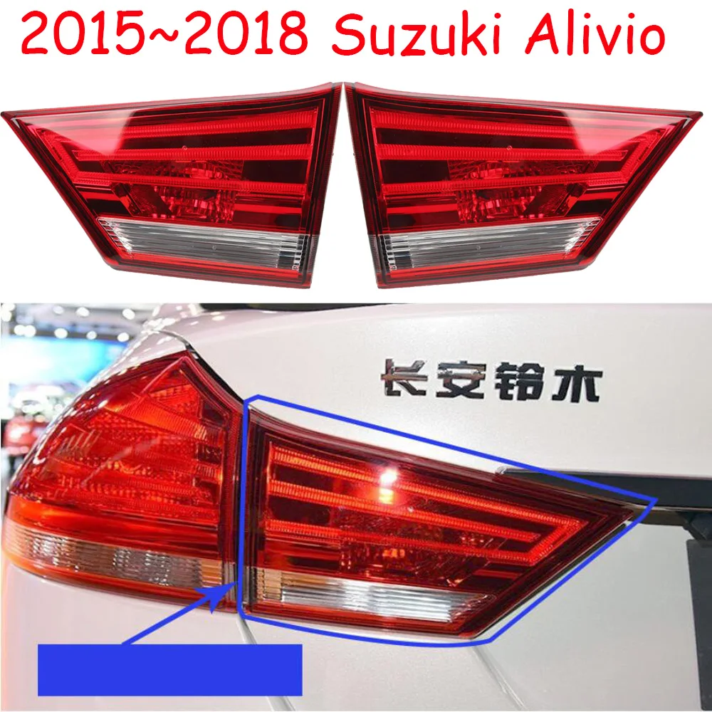 

1pcs car bumper tail light for Suzuki Alivio taillight Taillamp 2015~2018y for Suzuki Alivio fog lamp