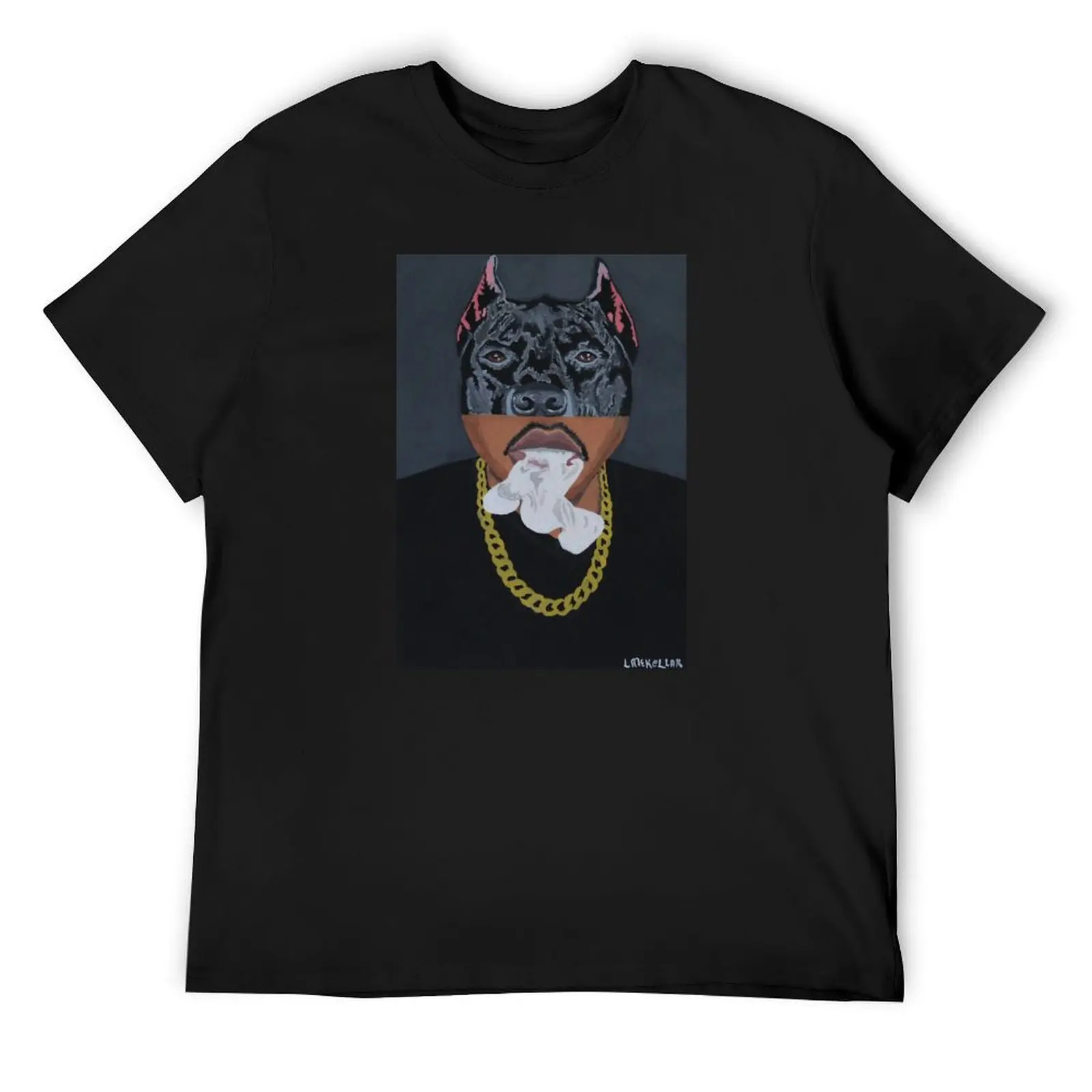 

Man Dog T-Shirt man clothes summer clothes sweat slim fit t shirts for men