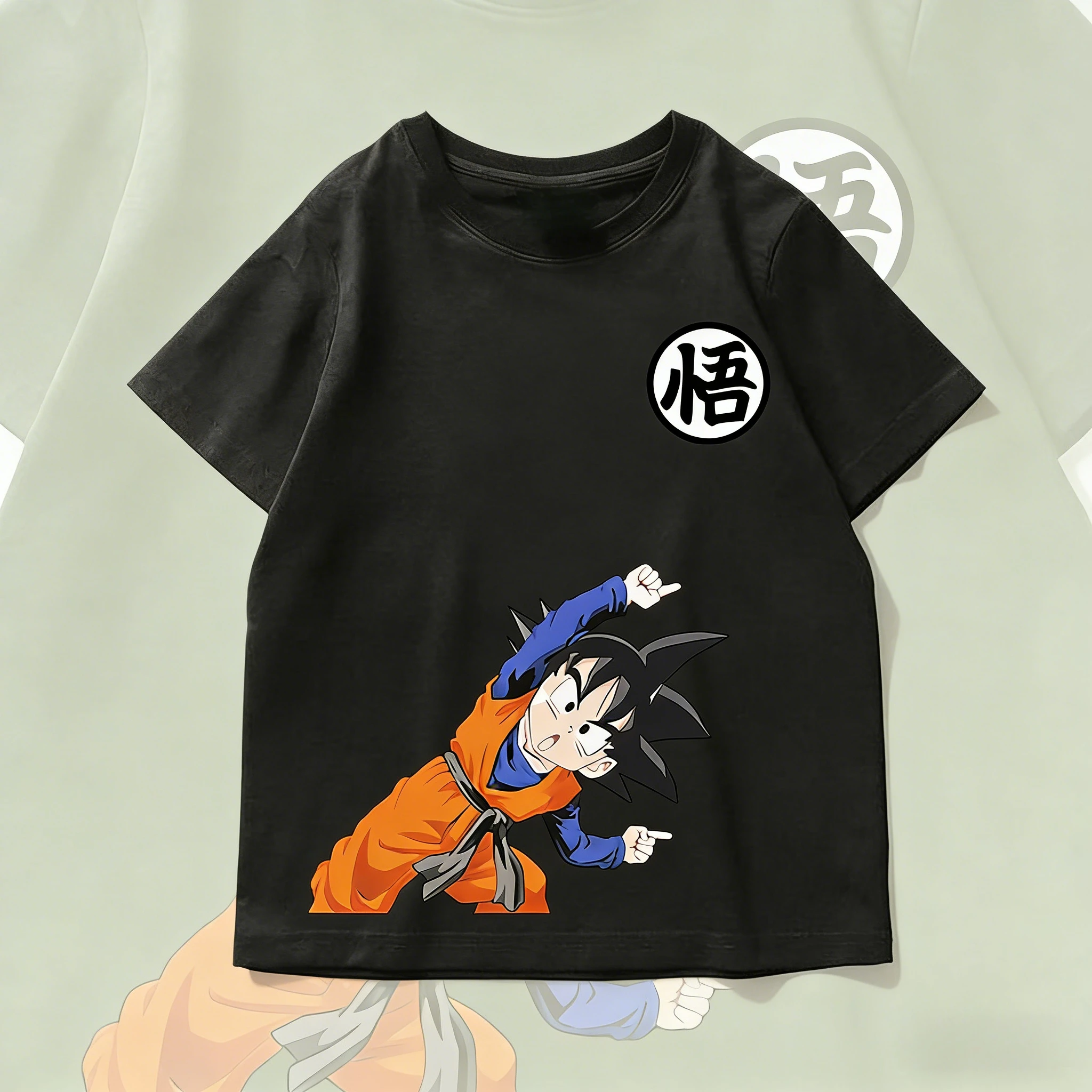 

2026 New Summer Dragon Ball 40th Anniversary Son Goku 100%Cotton Anime Printed T-shirt Extra Size Casual Streetwear Unisex