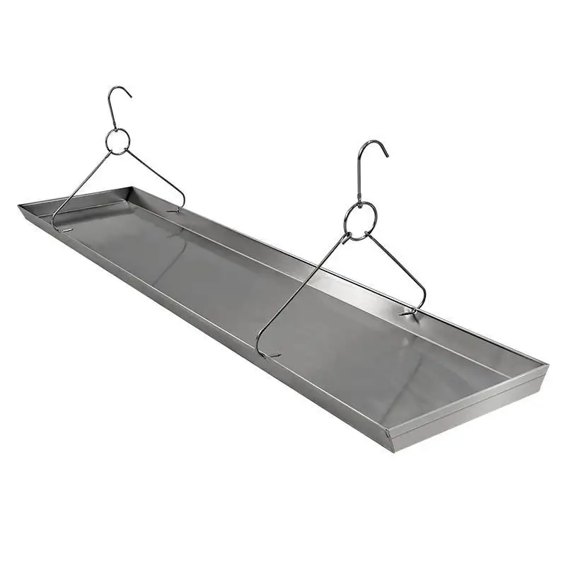 

Stainless steel meat roasting rack, sturdy load-bearing, floor standing meat rack with oil drain and oil pan accessories