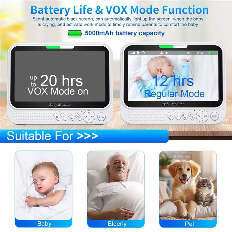 AT29-Video Baby Monitor Baby Monitor Security Protection Kids Protection Surveillance Home Security Wireless Video EU Plug