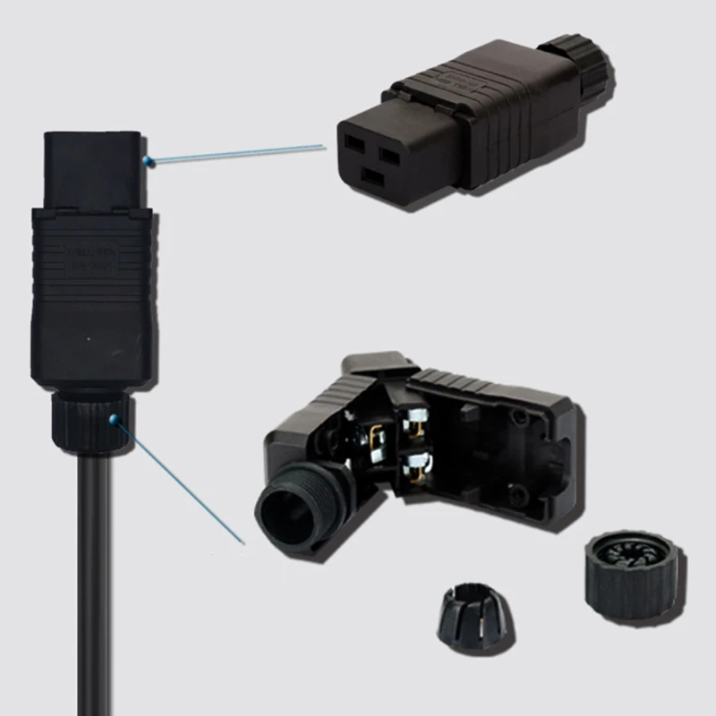 090F IEC PDU UPS 320 C19 C19 Plugue Company Conect REWIRABLE SOCKET PDU UPS 16A 250VAC