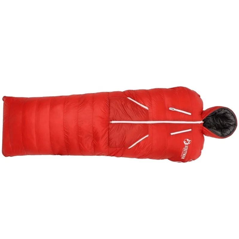 Fashion Jacket Style Duck Down Sleeping Bag Envelope Sleeping Bag Wearable Walking Sleeping Bag Go Fishing Hiking Nylon Fabric