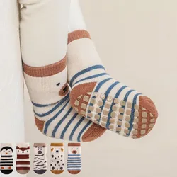 Newborn Baby Socks 0-5T Winter Thick Terry socks For Boys Girls Warm Anti Slip Floor Children's Socks 2023 Kids Accessories