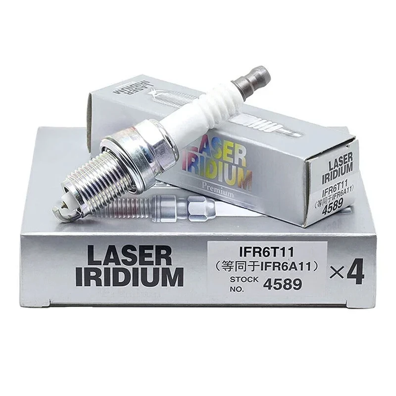 4589 IFR6T11 Laser Iridium Resistor Power Spark Plug For Lexus Toyota Mazda