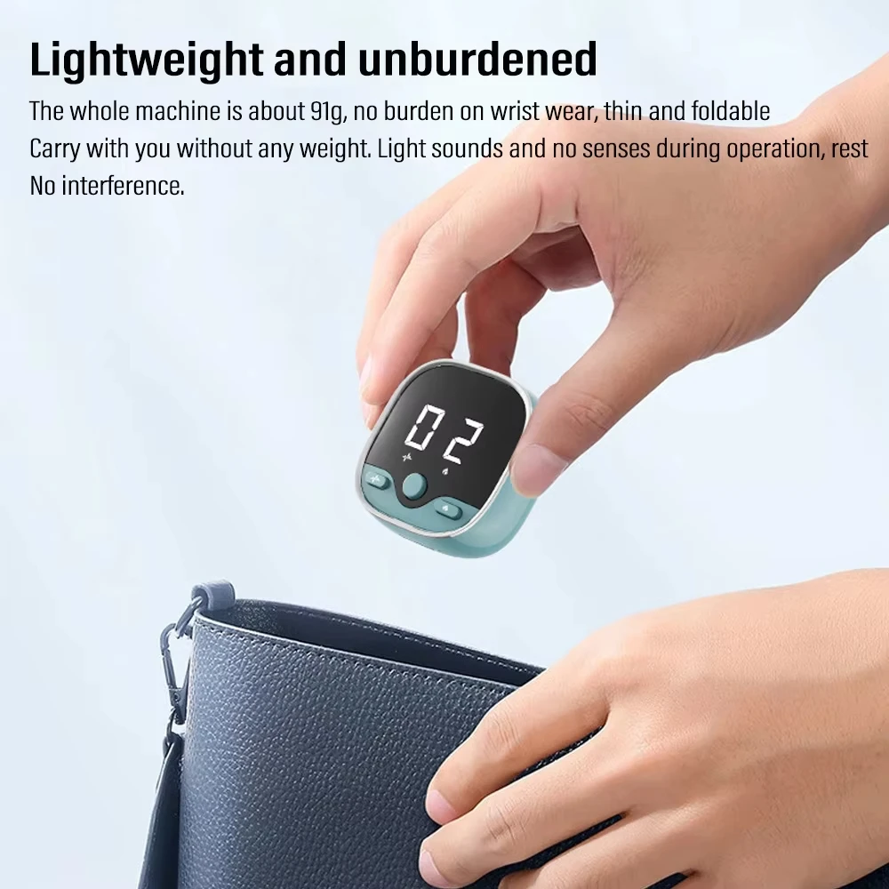 EMS مدلك المعصم حامي المعصم 5 مستويات الساخن ضغط الاهتزاز تدليك الكهربائية نفق الرسغ تنفس اليد الاسترخاء #5