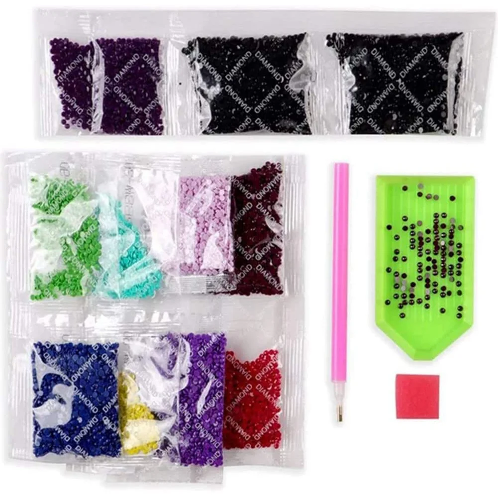 

ABLU-6 Pack Colourful Sunset Diamond Painting Set Adult 5D Landscape Full Diamond DIY Painting Rhinestone 30 X 40 Cm