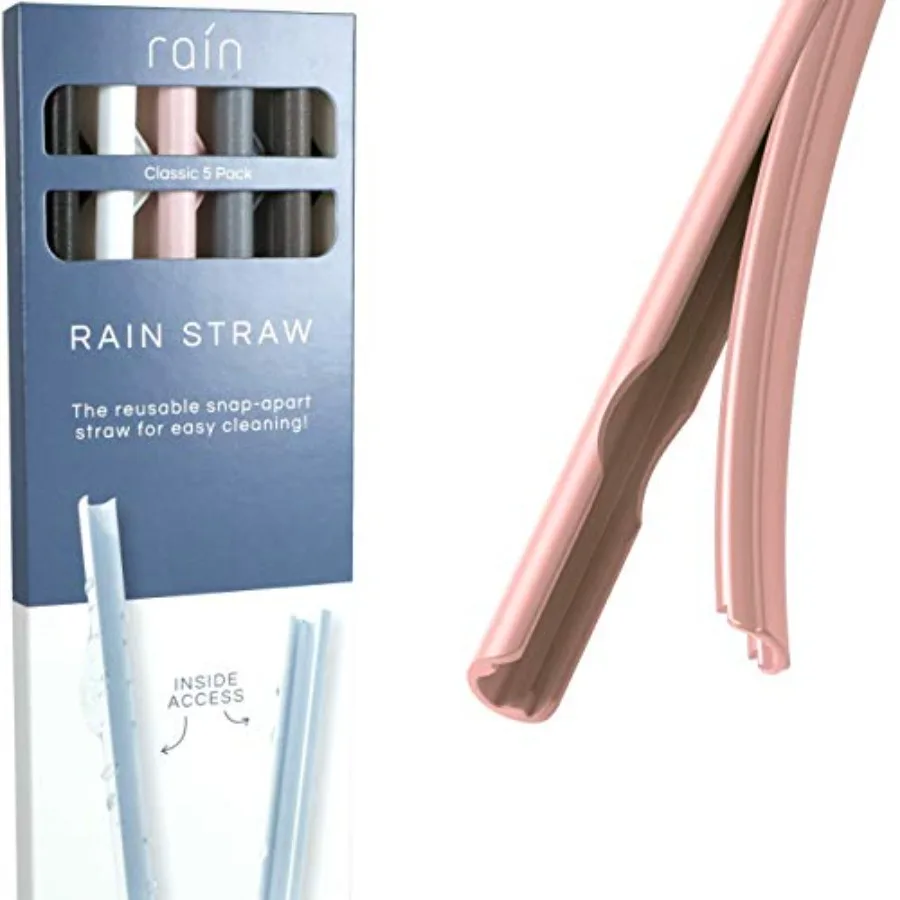 

Straw - Easy Clean Reusable Drinking Straws That Snap Open for Easy Cleaning - No Cleaning Brush or Cleaner Needed - Eco Friend