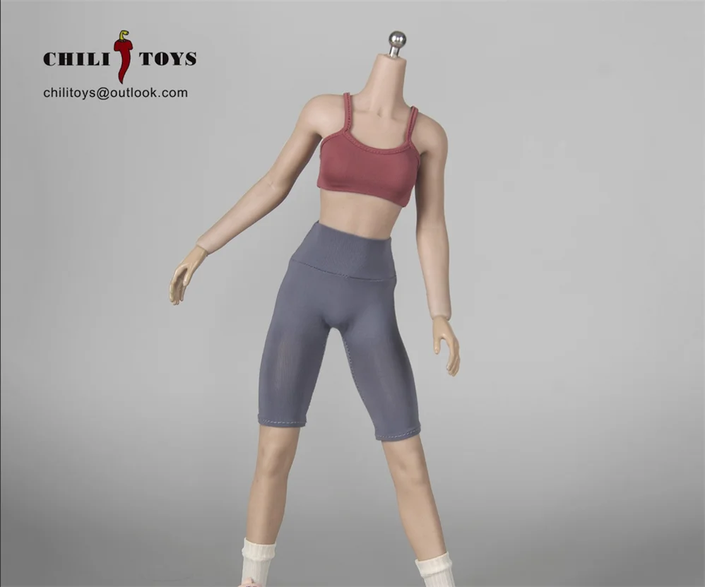 CHILI TOYS 1/6 Soldato Moda Trendy Leggings Yoga Pantaloni Elastici Modello Misura 12 ''Action Figure Corpo In Magazzino