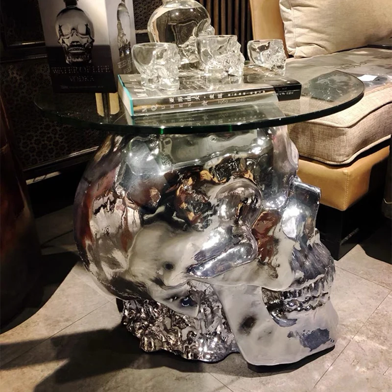 Skull Head Coffee Tables Creative Living Room Tea Table Modern Sofa Beside Center Tables Nordic Interior Furniture Decorations