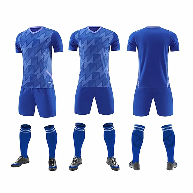 Soccer Jersey Men Children Sports Wear Breathable Running Sets Men Boys Football Sport Uniforms Sets